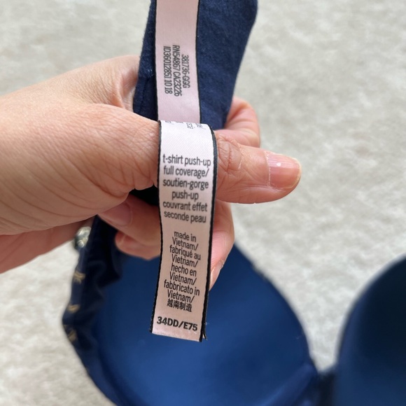 VICTORIA’S SECRET VS Monogram T-Shirt Full Coverage Push Up Bra 34DD - Picture 8 of 8